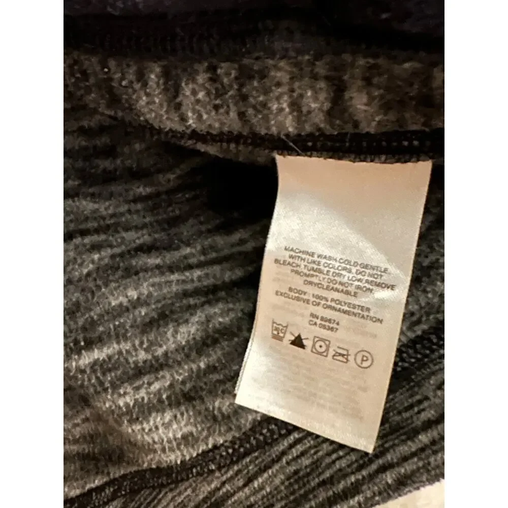 Mountain Hardwear Womens Fleece Hoodie Jacket Snap Buttons Heather Gray Large - Picture 7 of 11